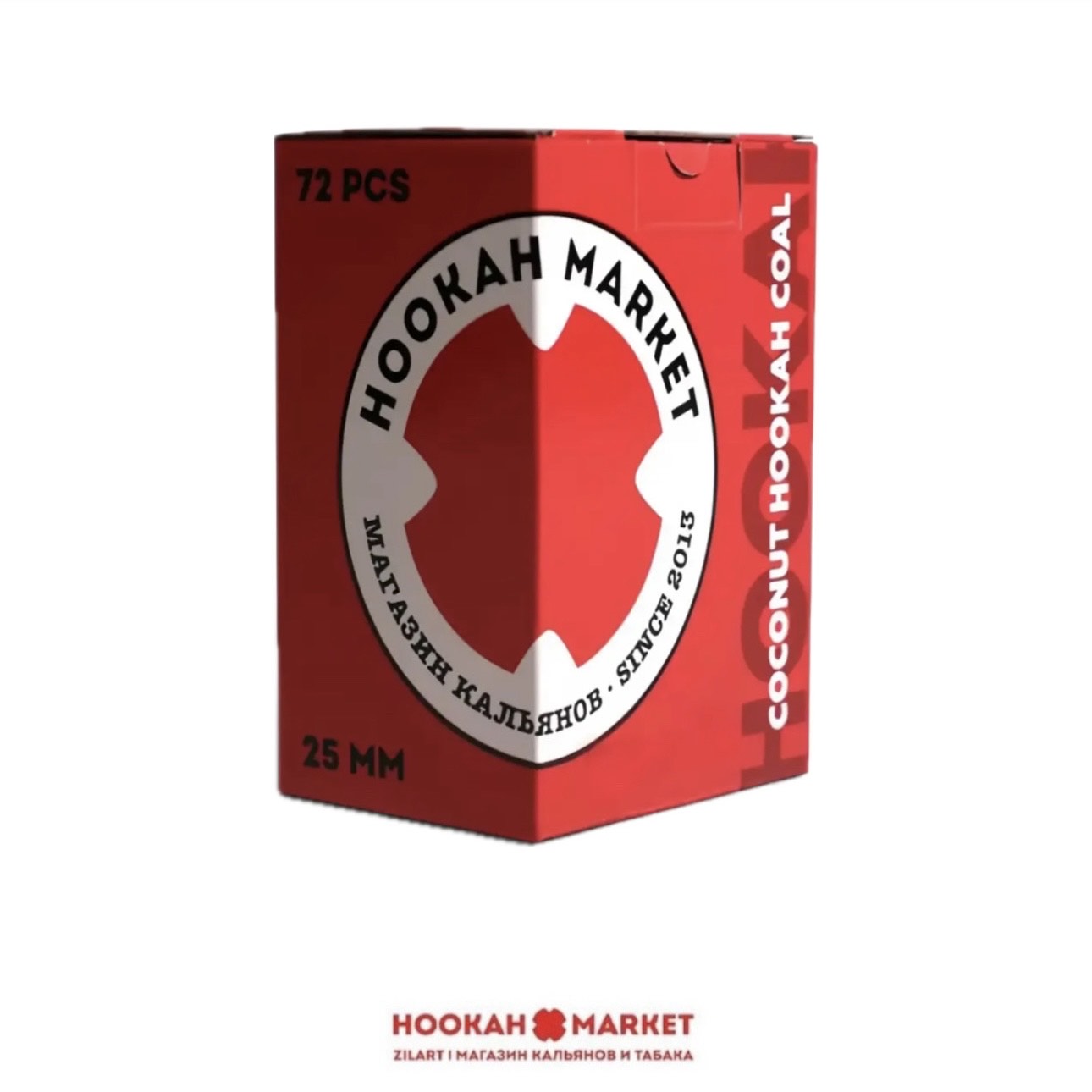 Уголь HookahMarket 25 мм 72 куб